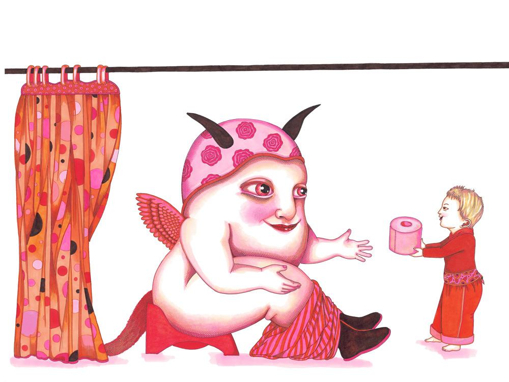 07_p16-17 - Illustrations du livre Tout va bien Merlin_Thierry Magnier_2009